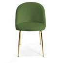 Sedia Sammi 50x57xh47/77,5 cm in Tessuto Velluto Verde/Oro-2