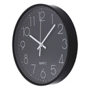 Orologio da Parete Ø30 cm in Plastica Nero-2