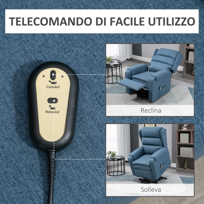 Poltrona Alzapersona e Reclinabile con Telecomando Poltrona Ergonomica