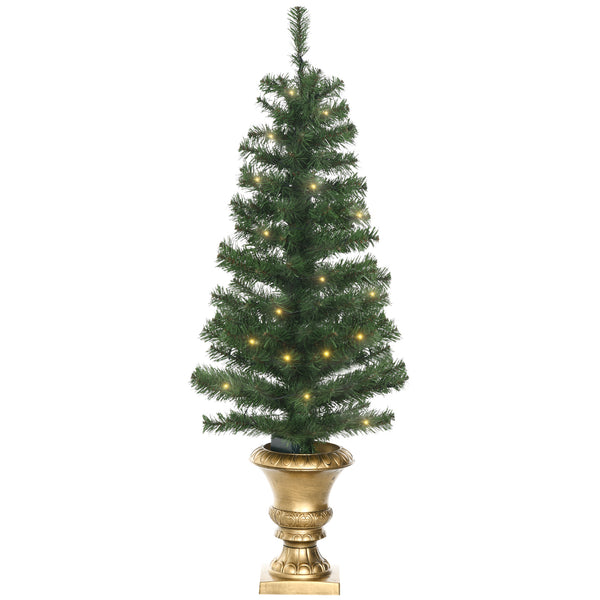 Albero di Natale Artificiale H120 cm 140 Rami con Luci LED Verde prezzo