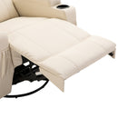 Poltrona Relax Massaggiante 84x92x109 cm in Similpelle Crema-9