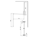 Appendiabiti per Armadio 60-83 cm Max 12Kg in Acciaio Emuca Cromato-4