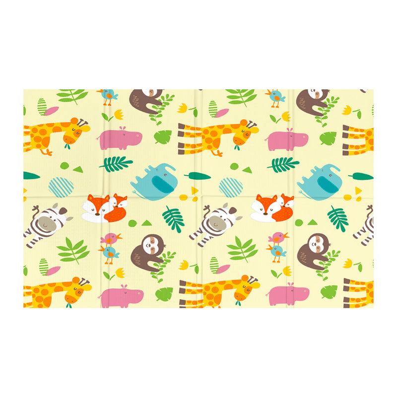 Tappeto Morbido per Bambini 200x150x1 cm Pieghevole Foresta Multicolore-1