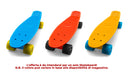 Skateboard con Tavola 57 cm in PP Street Cruizer Azzurro Arancio e Giallo-8