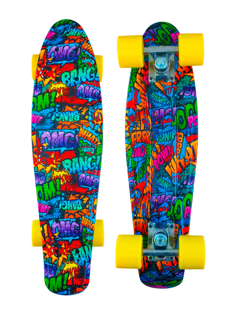 Skateboard con Tavola 57 cm in PP Kolor Multicolore-2