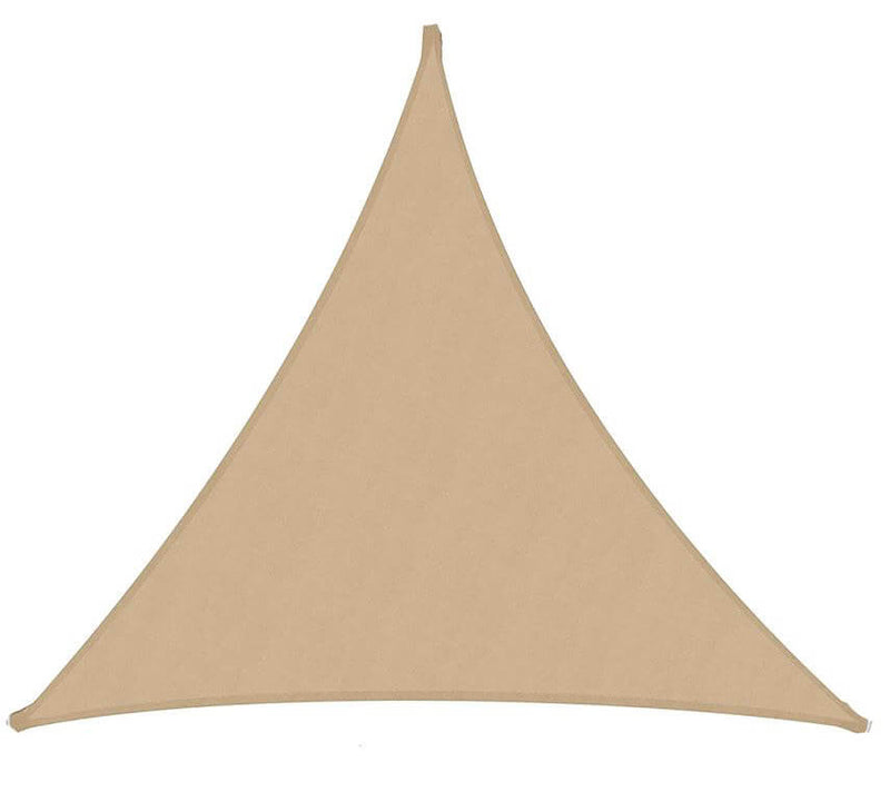 Tenda Vela Ombreggiante Triangolare 2x2x2m in Poliestere Sabbia-1