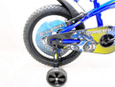 Bicicletta per Bambino 16" 2 Freni con Borraccia e Scudetto Frontale Blu-2