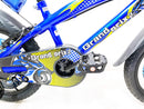 Bicicletta per Bambino 16" 2 Freni con Borraccia e Scudetto Frontale Blu-3