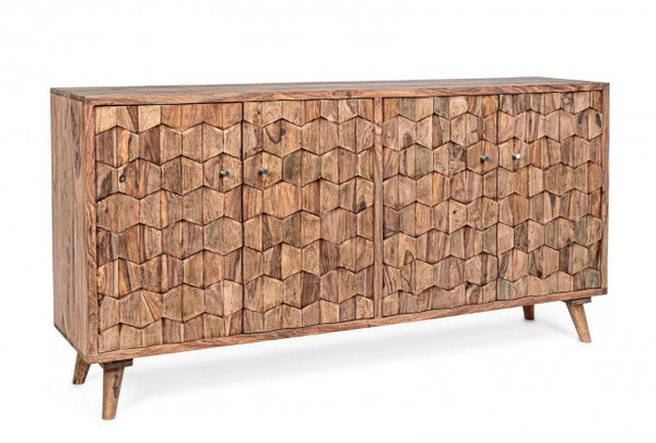 prezzo Credenza 4 Ante 177x40x90 cm in Legno Marrone