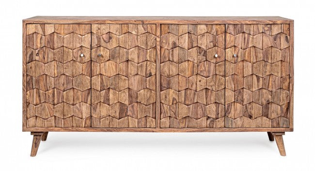 Credenza 4 Ante 177x40x90 cm in Legno Marrone-3