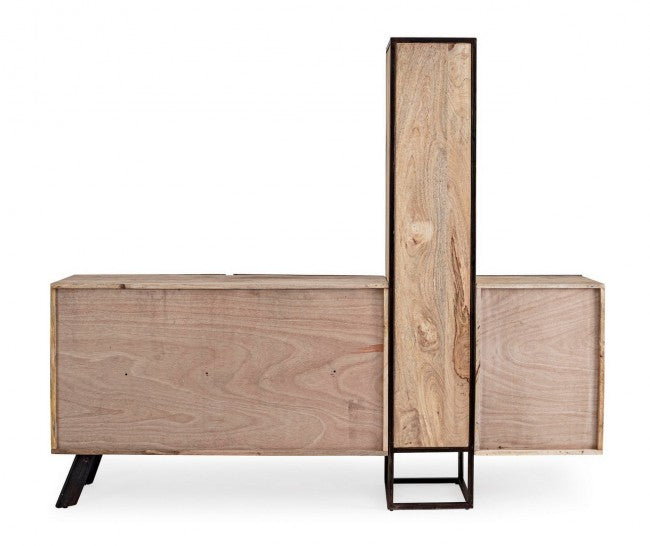 Credenza con Ante e Cassetti 193x38x165 cm in Legno-4