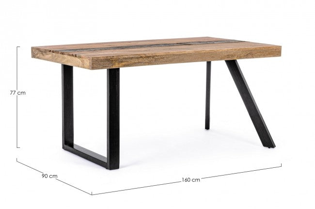 Tavolo da Pranzo Pieghevole Salvaspazio 90x60x74 cm in Legno Quercia –  acquista su Giordano Shop