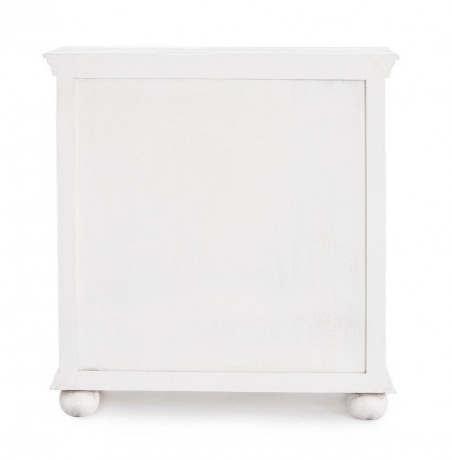 Credenza 2 Ante 96x43x98 cm in Legno Bianco-4