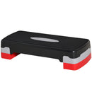 Step Fitness per Aerobica 68x29xh10-15 cm Altezza Regolabile in Plastica Nero e Rosso-1