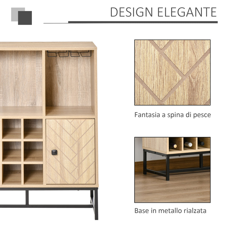 1 pezzo Credenza sospeso Portabicchieri