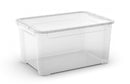 Set 5 Contenitori Rettangolari 55x39x28 cm in Plastica Keter T Box L Trasparente-5