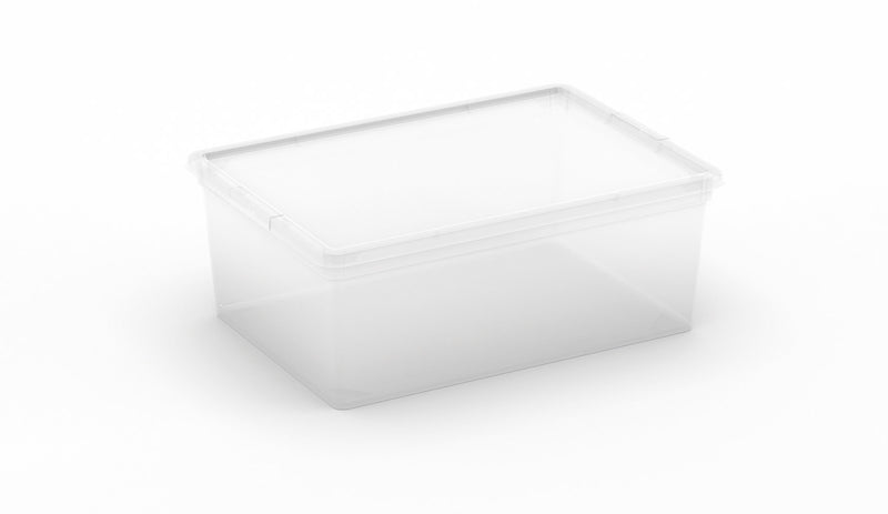 Set 6 Contenitori Rettangolari 37x26x14 cm in Plastica Keter C Box S Trasparente-2