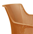 Set 6 Sedie da Giardino 61x54x79h cm Elisa Chair Verde Arancio e Azzurro-9