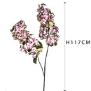 Ortensia Artificiale con 2 Fiori Artificiali Altezza 117 cm Rosa-2