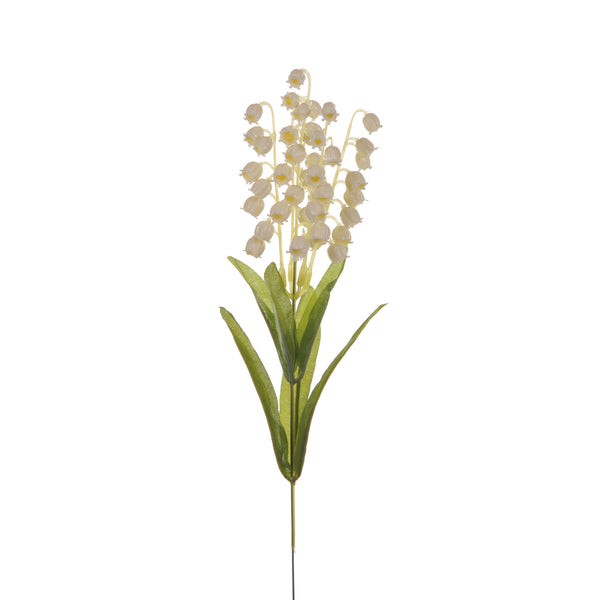 sconto Set 24 Mughetto Artificiali Altezza 36 cm Bianco