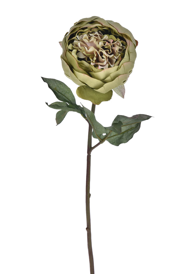 sconto Set 4 Peonia Artificiale Romance Altezza 52 cm Verde