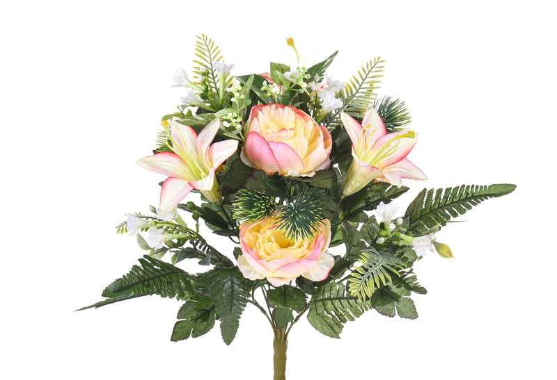 Bouquet Artificiale con Peonie Altezza 51 cm -1