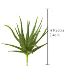 3 Piante Artificiali Aloe Altezza 24 cm Verde-2