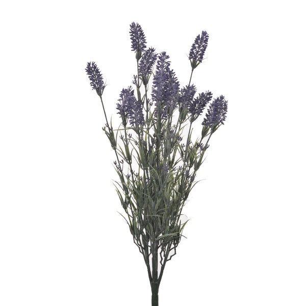 acquista Set 4 Lavanda Artificiale con 15 Fiori Altezza 61 cm Viola