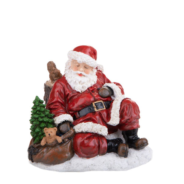 Statuina Babbo Natale Addormentato 14 cm in Resina prezzo