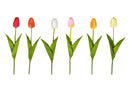 12 Tulipani Artificiali Fiori Altezza 54 cm Multicolore-1