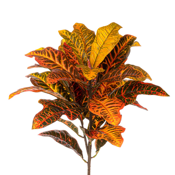 sconto Set 2 Croton Pianta Artificiale Altezza 60 cm Arancio