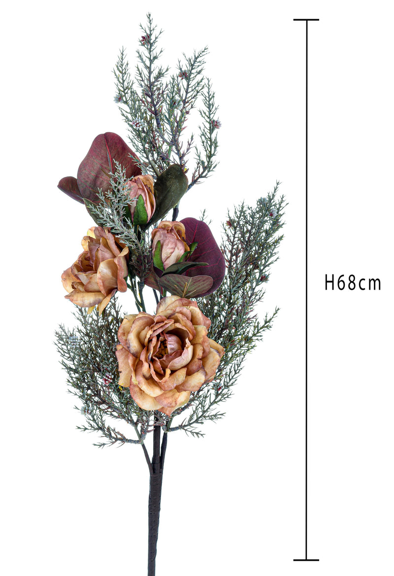 Set 2 Bouquet Artificiali di Peonie Composto da 12 Fiori H 36 cm – acquista  su Giordano Shop