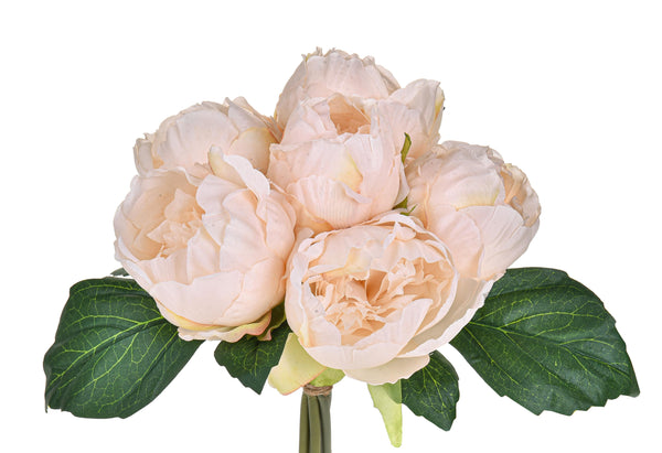 Set 3 Mazzi di Peonie con 6 Fiori Artificiali Altezza 28 cm sconto