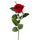 Set 8 Rose Artificiali Bacarat Altezza 67 cm Rosso