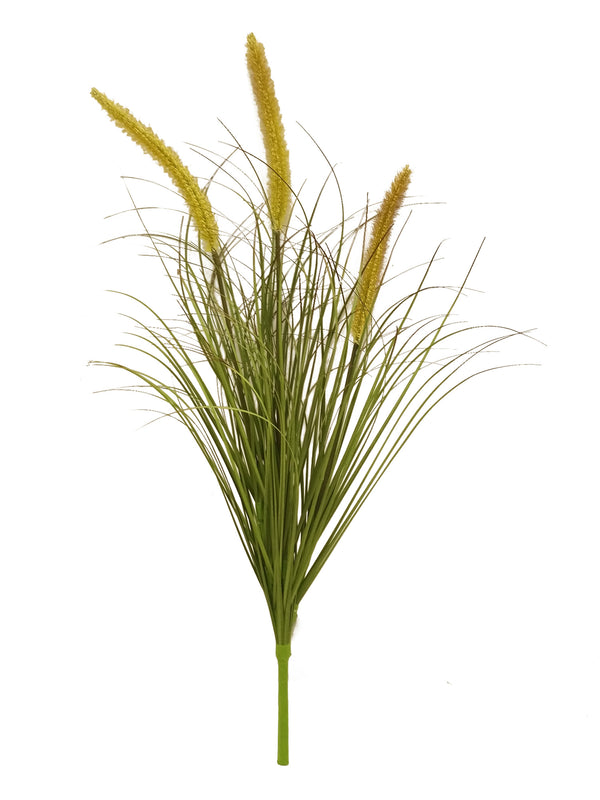 Set 3 Pianta Pennisetum Artificiale con Fiori 70 cm Verde sconto