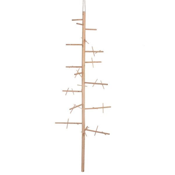 sconto Albero Espositore di Natale 184 cm da Appendere in Legno