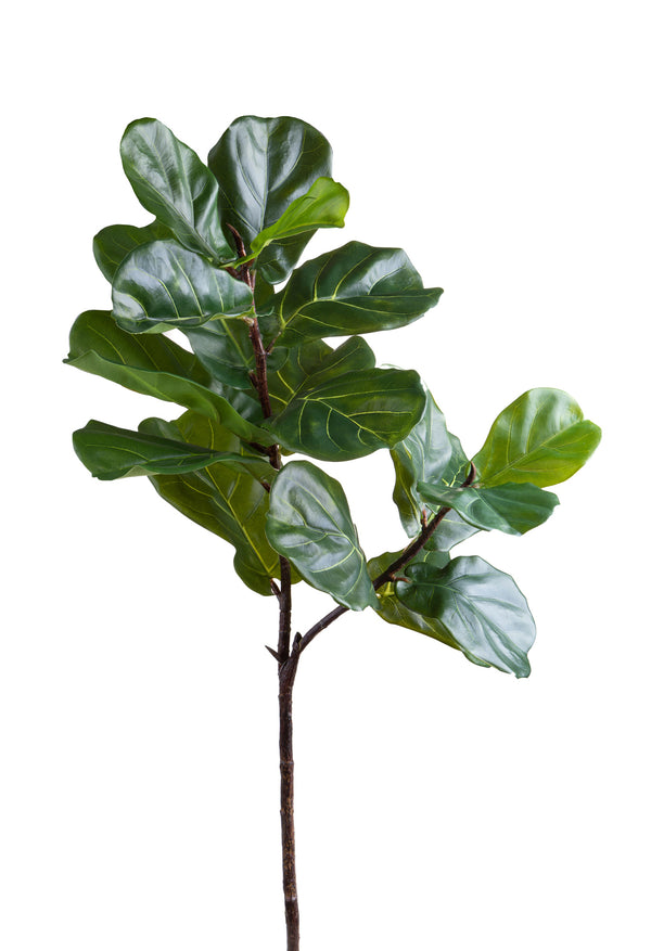 online Ramo di Ficus Lyrata Artificiale Real Touch Altezza 120 cm Rosso