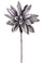 Set 2 Fiori di Ninfea Artificiali Altezza 88 cm Grigio