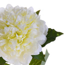 2 Peonia Artificiale Altezza 57 cm Bianco-3