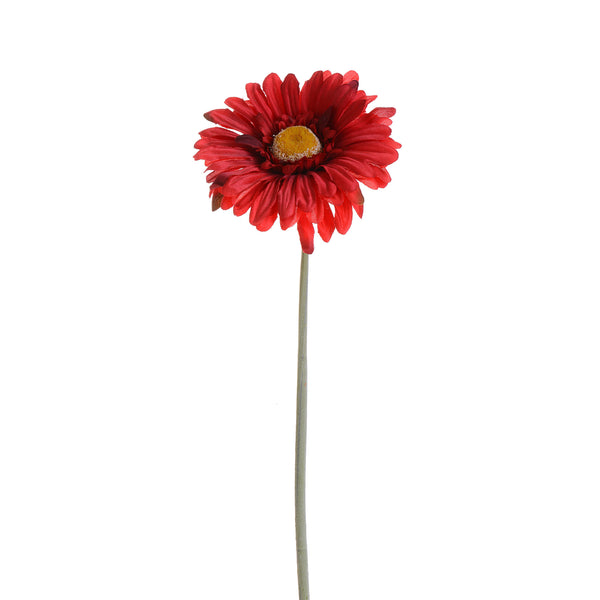 online Set 12 Fiori Artificiali di Gerbera Altezza 53 cm Rosso