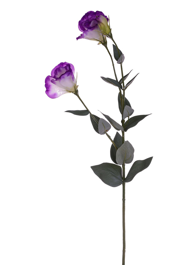 prezzo Set 6 Lisianthus Artificiali con Fiori Altezza 75 cm