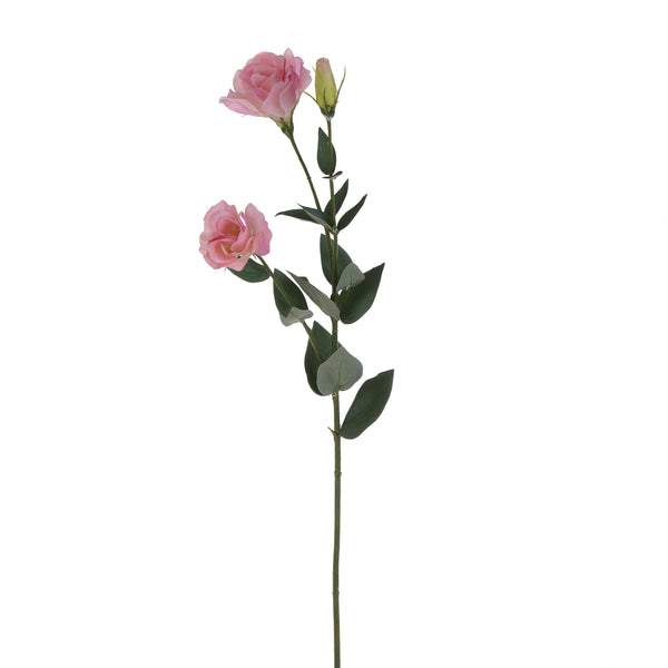 Set 6 Lisianthus Artificiali con Fiori Altezza 75 cm Rosa prezzo