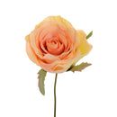 6 Rose Artificiali Testa con Gambo Altezza 10 cm -1