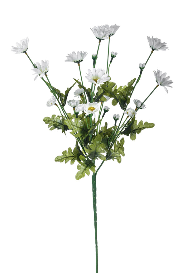 Set 6 Mazzetti di Margherita con Fiori Artificiali H 67 cm Bianco acquista