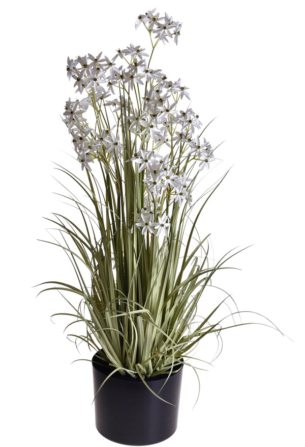 sconto Pianta Artificiale allium Altezza 115 cm Bianco