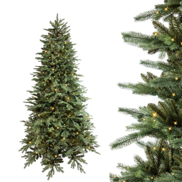 sconto Albero di Natale Artificiale 230 cm 2818 Rami e Led Abete Verde