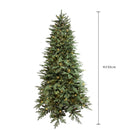 Albero di Natale Artificiale 230 cm 2818 Rami e Led Abete Verde-3