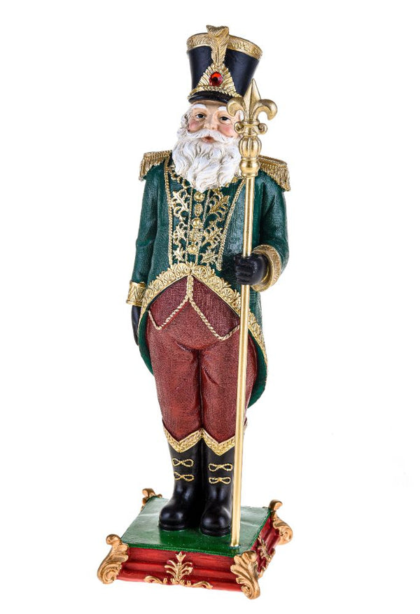 acquista Statuina Babbo Natale con Bastone 33 cm in Resina