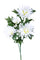 Set 6 Fiori Artificiali di Spidere a 4 Diramazioni Altezza 82 cm Bianco