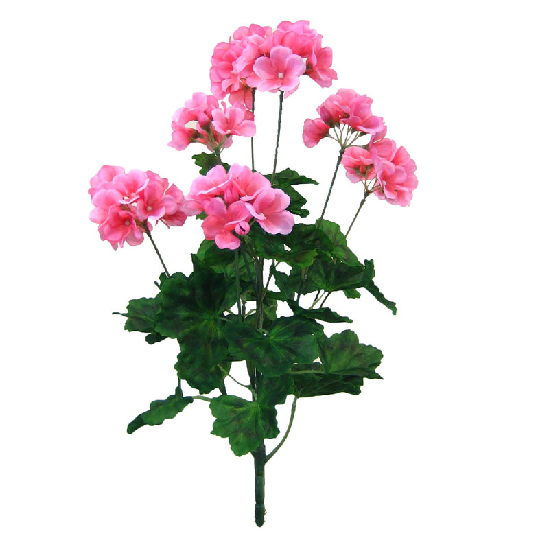 Cespuglio di Geranio Artificiale Altezza 54 cm Rosa-1